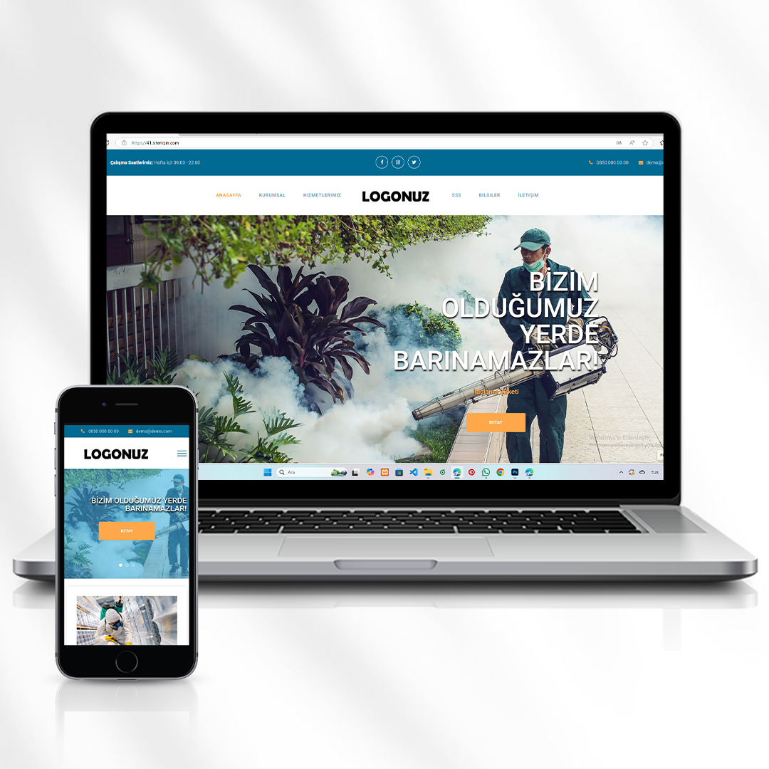 Haşere İlaçlama Hizmetleri Kurumsal Web Sitesi  41.sitenizin.com