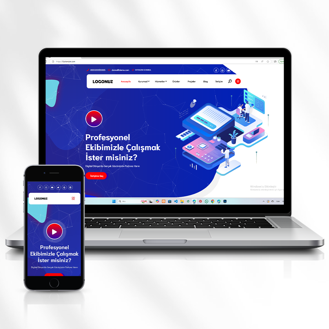 Ürünlü Hizmet Web Sitesi Ödeme Sistemi Olmadan Ürün Tanıtımı ve Talep Formu Kod 8.sitenizin.com