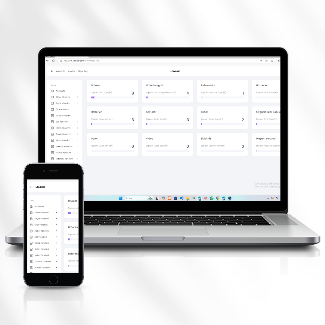 Giyim ve Aksesuar Satışı İçin Ürün Odaklı Web Sitesi Kod 16.sitenizin.com