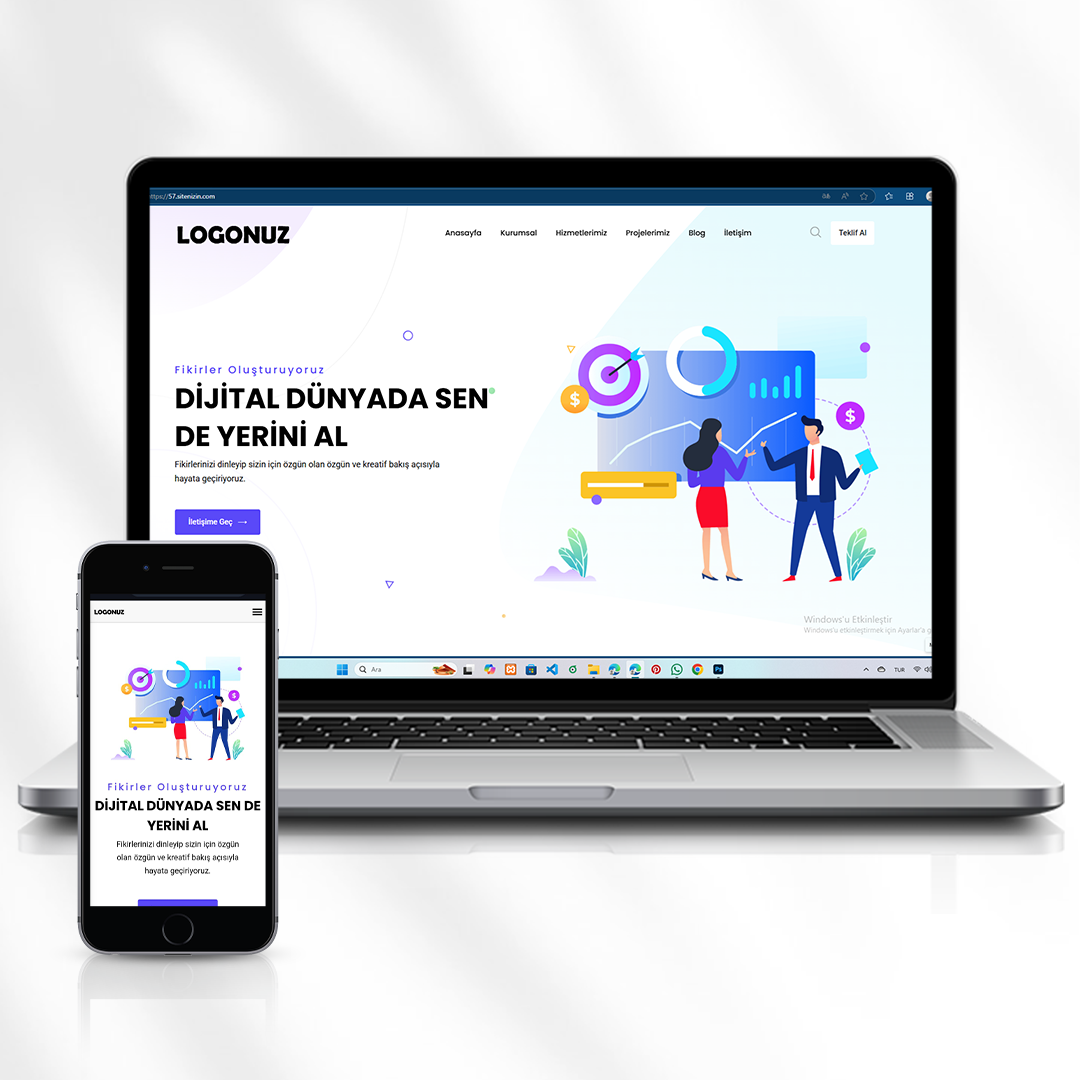 Profesyonel Tasarım Hizmetleri Kurumsal Web Sitesi  57.sitenizin.com