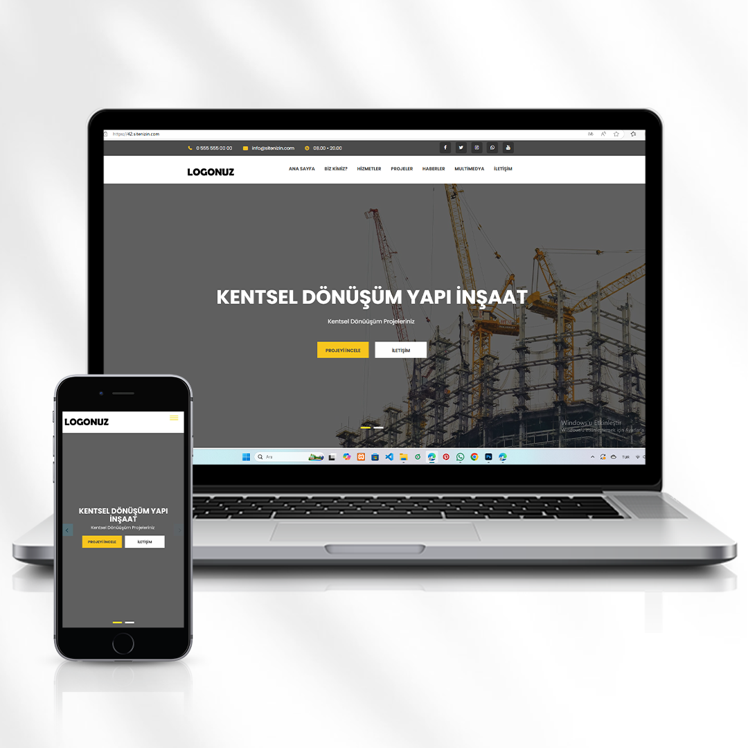 İnşaat ve Taahhüt Hizmetleri Web Sitesi  42.sitenizin.com