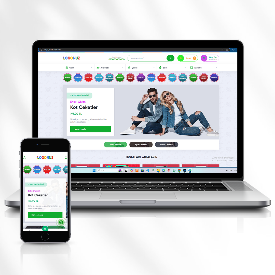 Sitenizin Moda ve Aksesuar E-Ticaret Platformu 7.sitenizin.com