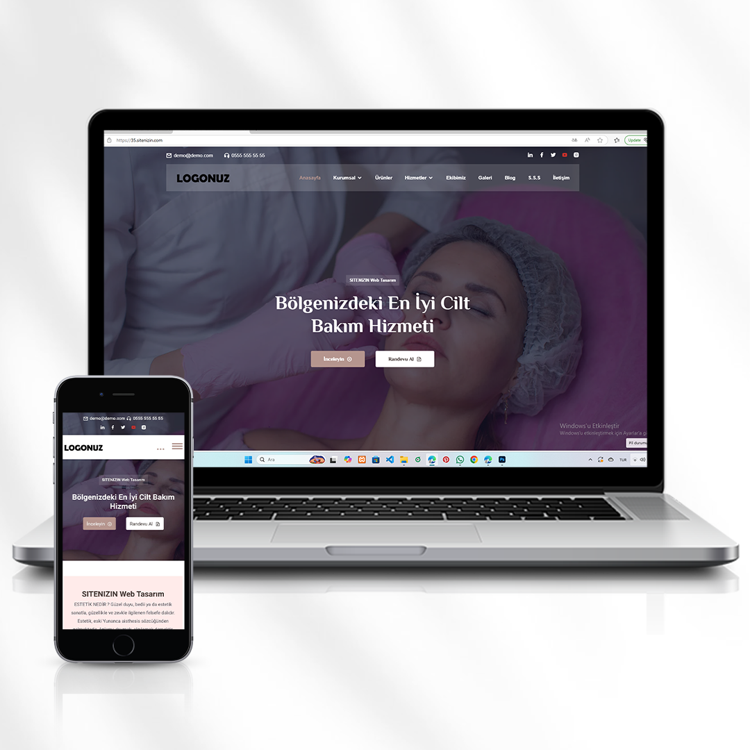 Hizmet ve Ürün Tanıtım Web Sitesi  Kurumsal Firmalar İçin  35.sitenizin.com