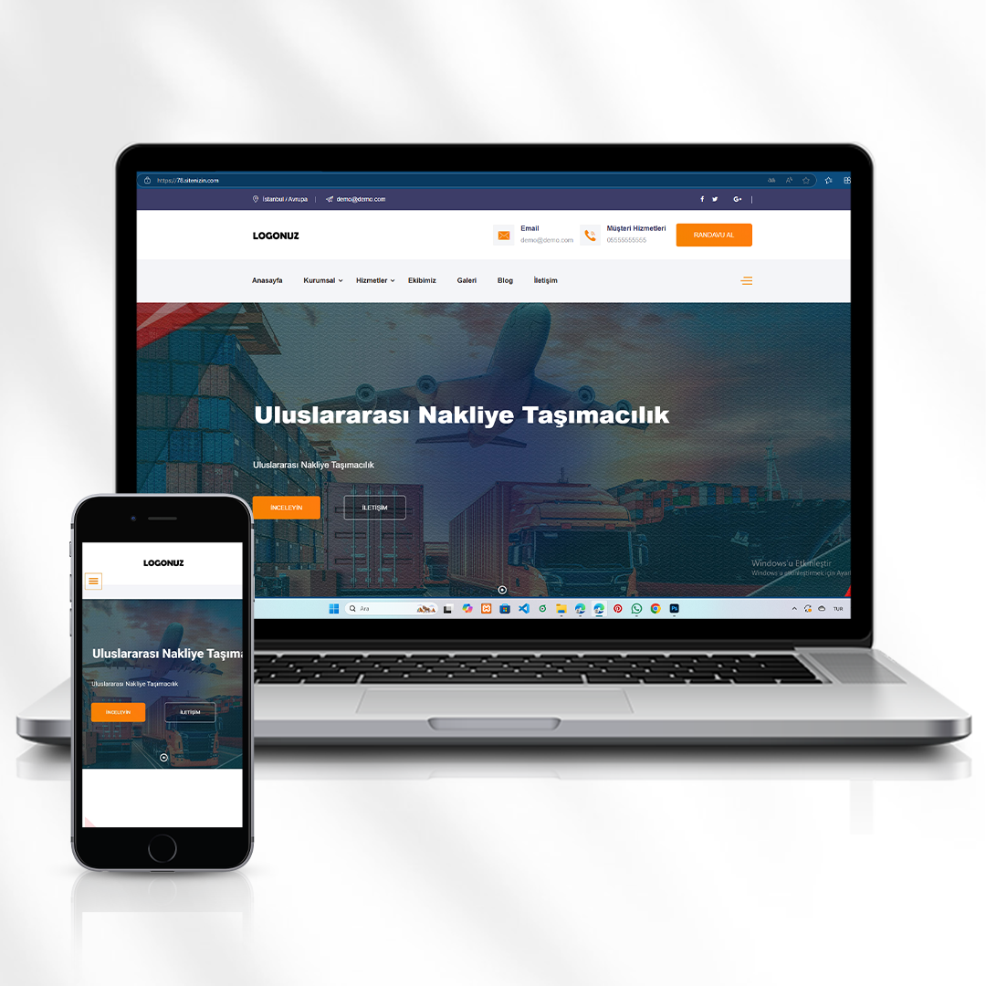 Nakliyat ve Taşımacılık Hizmetleri Web Sitesi Kod 78.sitenizin.com