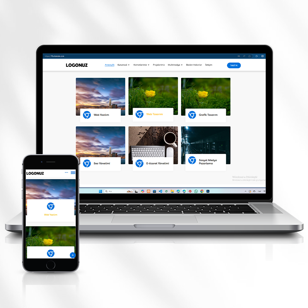 Kurumsal Firma Tanıtım ve Medya Web Sitesi  70.sitenizin.com