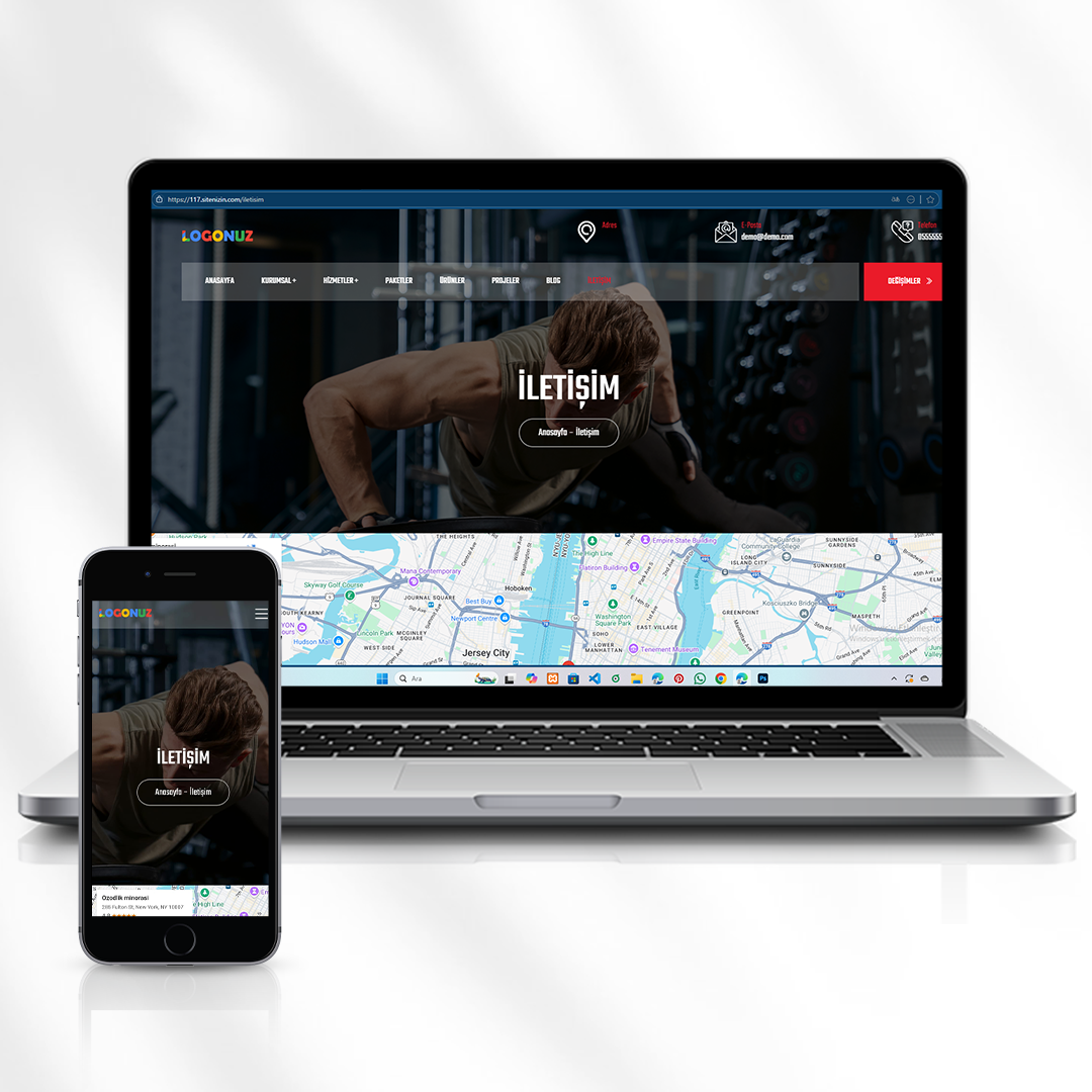 Spor, Fitness ve Vücut Geliştirme Web Sitesi  117.sitenizin.com