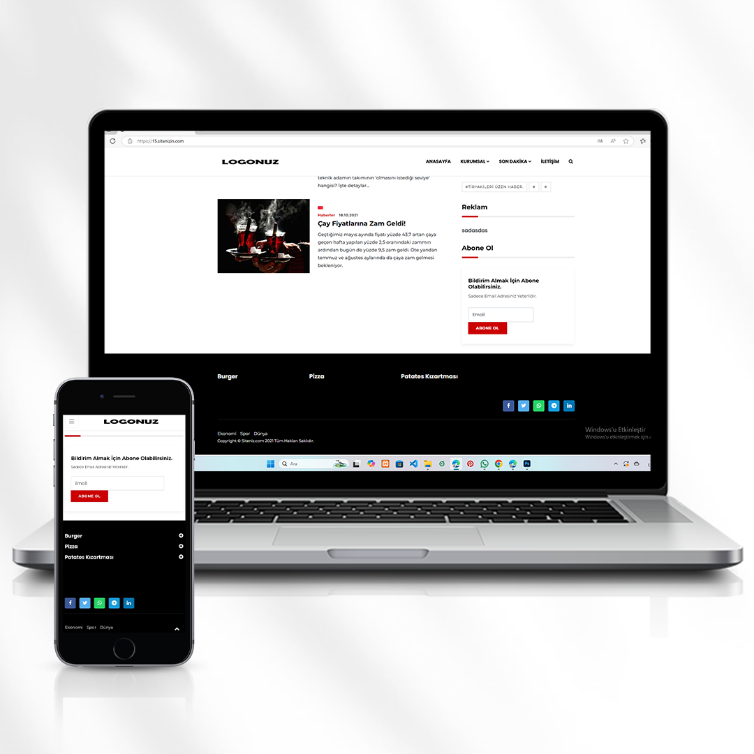 Haber  Radyo veya TV Yayıncıları İçin Modern Haber Kod 15.sitenizin.com