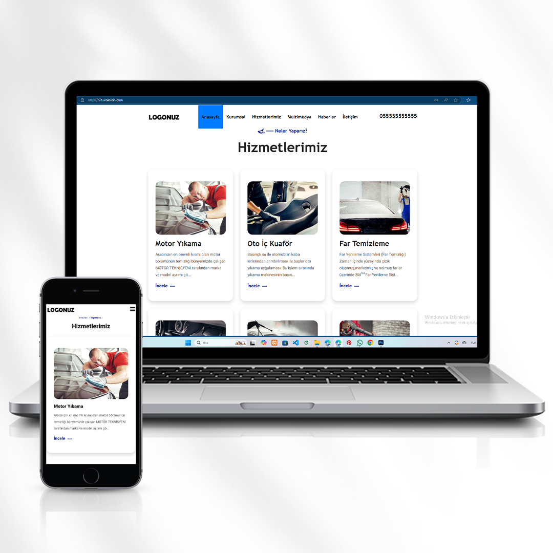 Araç Temizlik Hizmetleri Web Sitesi  71.sitenizin.com