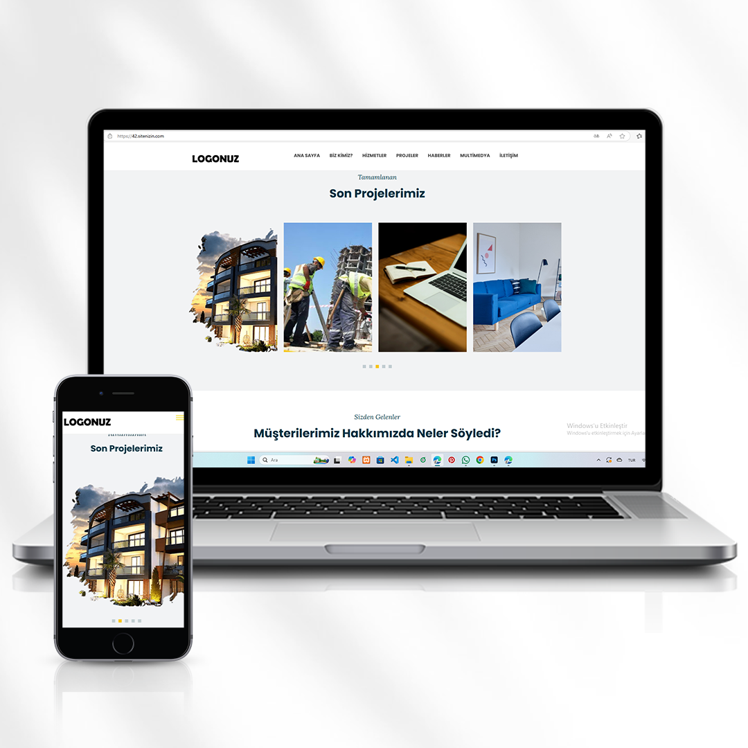 İnşaat ve Taahhüt Hizmetleri Web Sitesi  42.sitenizin.com