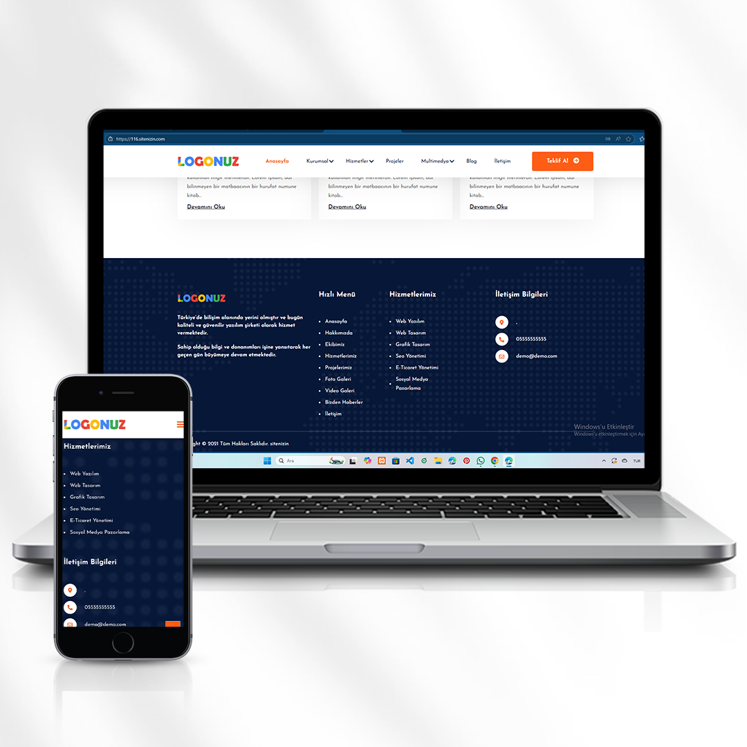Mühendislik ve Dijital Çözümler Web Sitesi  116.sitenizin.com