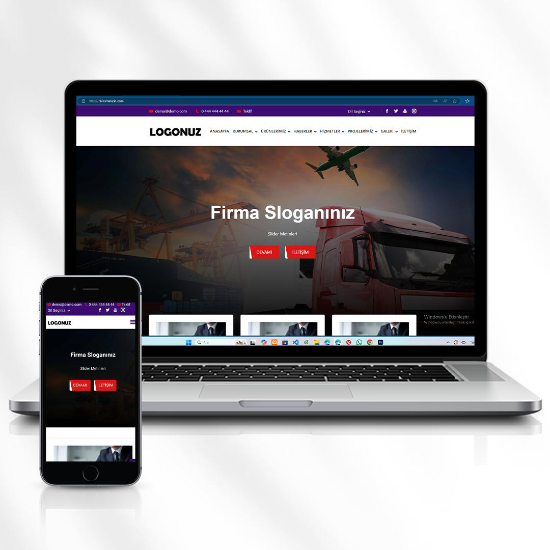 Kurumsal Firma Web Sitesi  80.sitenizin.com
