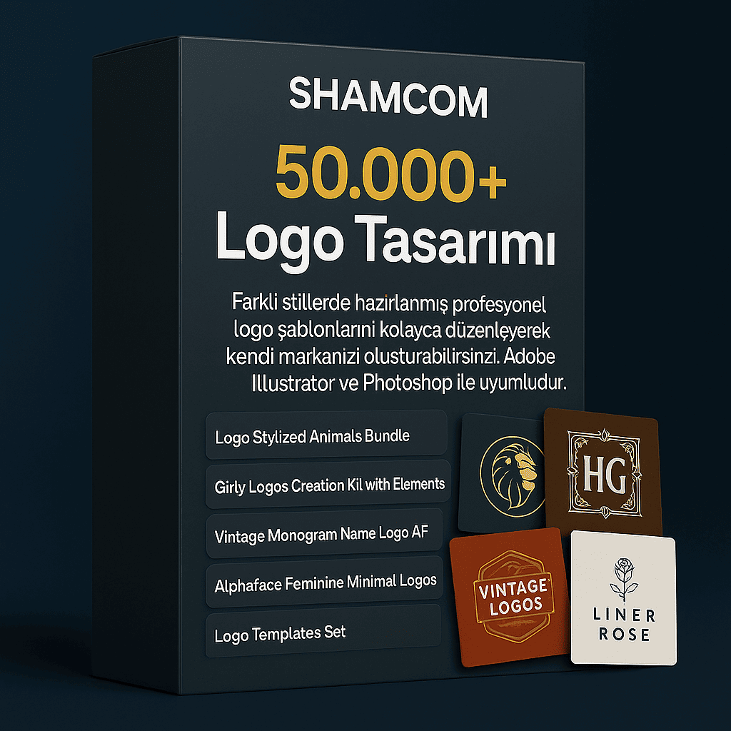 50000 Logo Tasarımı Grafik Paketi