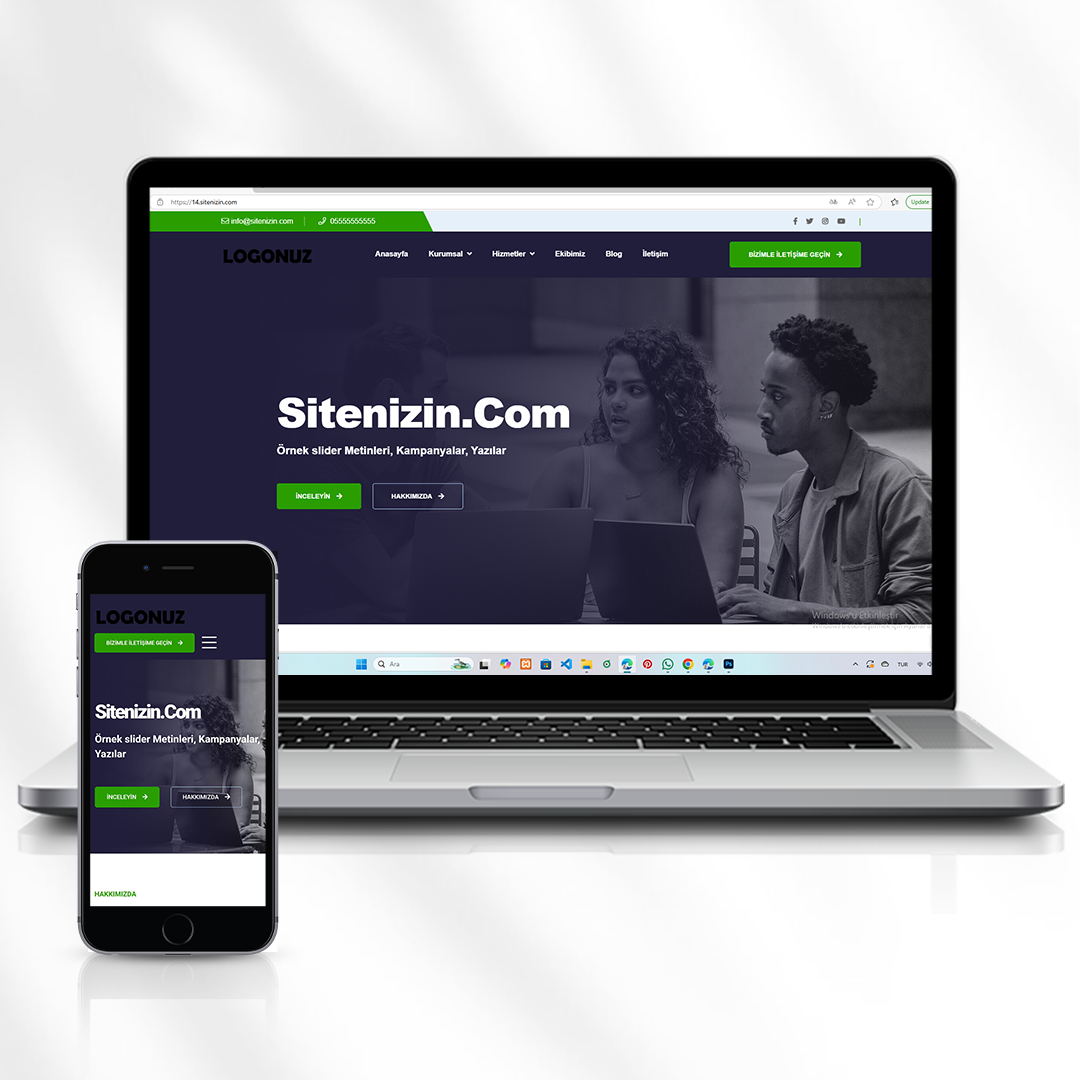 Danışmanlık ve Genel Hizmetler İçin Kurumsal Web Sitesi Kod 14.sitenizin.com