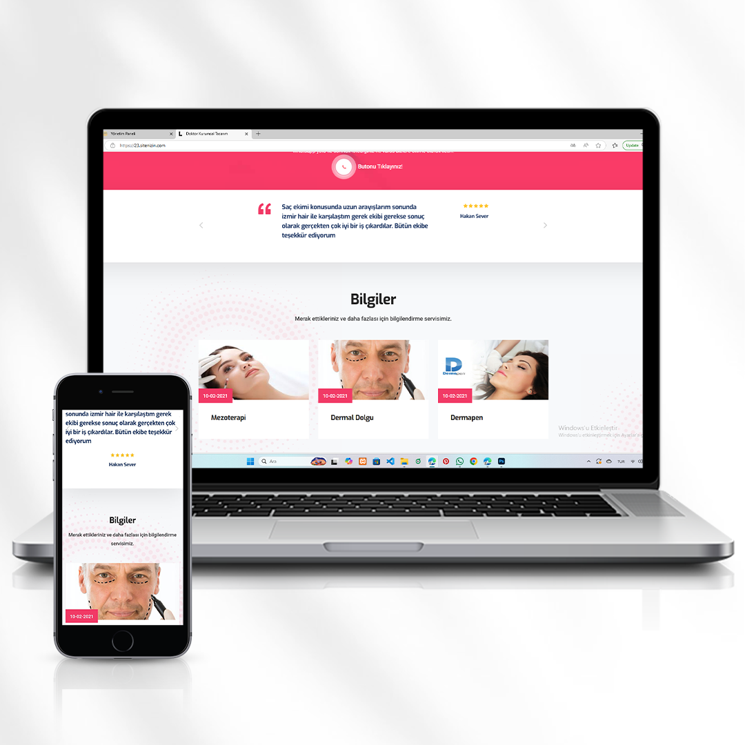 Estetik ve Sağlık Kliniği Web Sitesi  23.sitenizin.com
