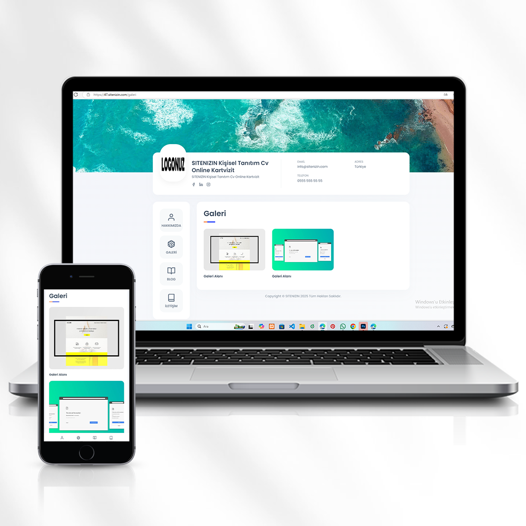 Kişisel Hizmet ve Dijital Portföy Sitesi  Freelance Uzman Web Sitesi  47.sitenizin.com