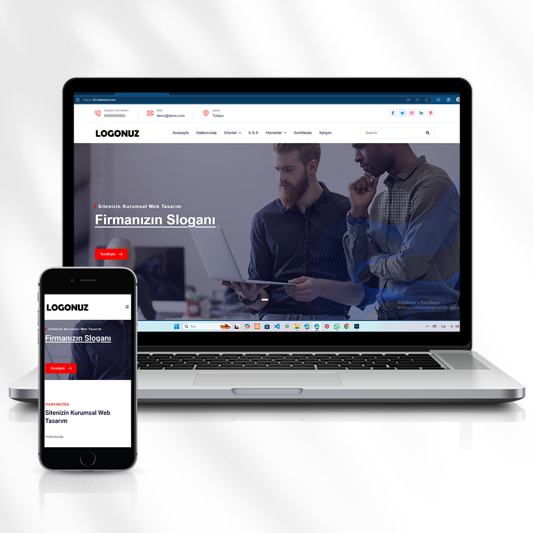 Kurumsal Web Sitesi  Hizmet ve Ürün Tanıtımı   61.sitenizin.com
